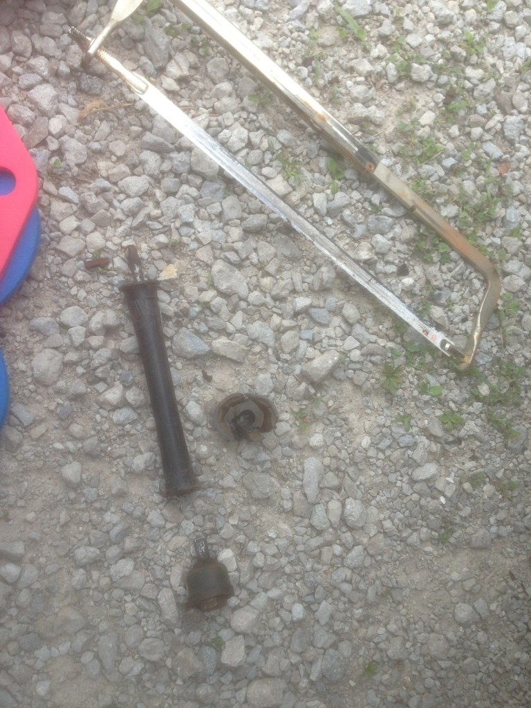 Replacing a sway bar may mean breaking out a hacksaw or angle grinder