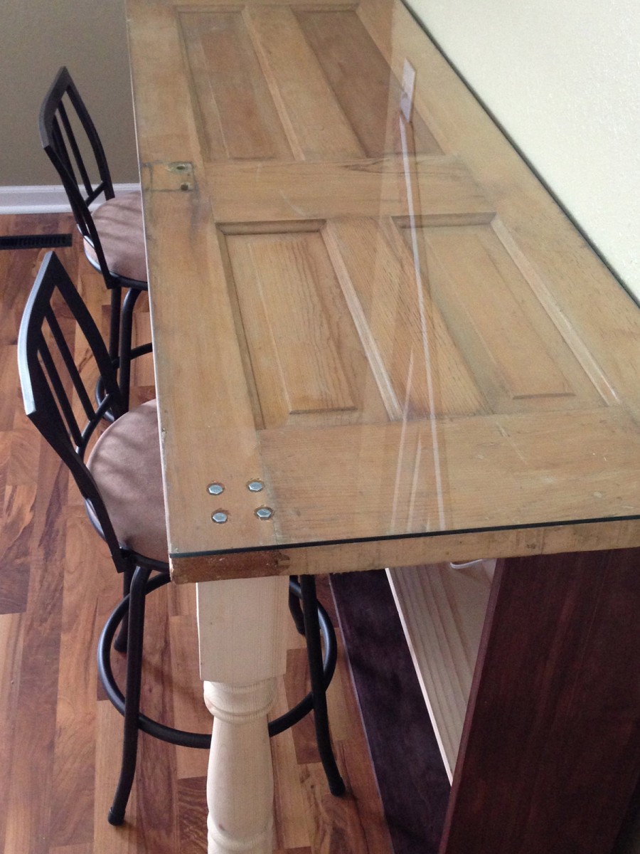 Desk DIY Recycle old door into new desk Handy Father, LLC