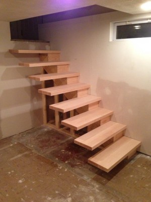 How to install floating stairs