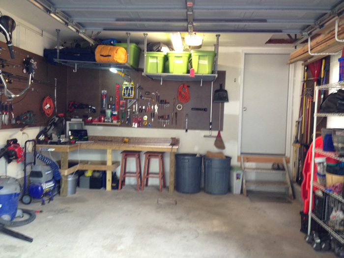 Full view - Turn garage into functional work space