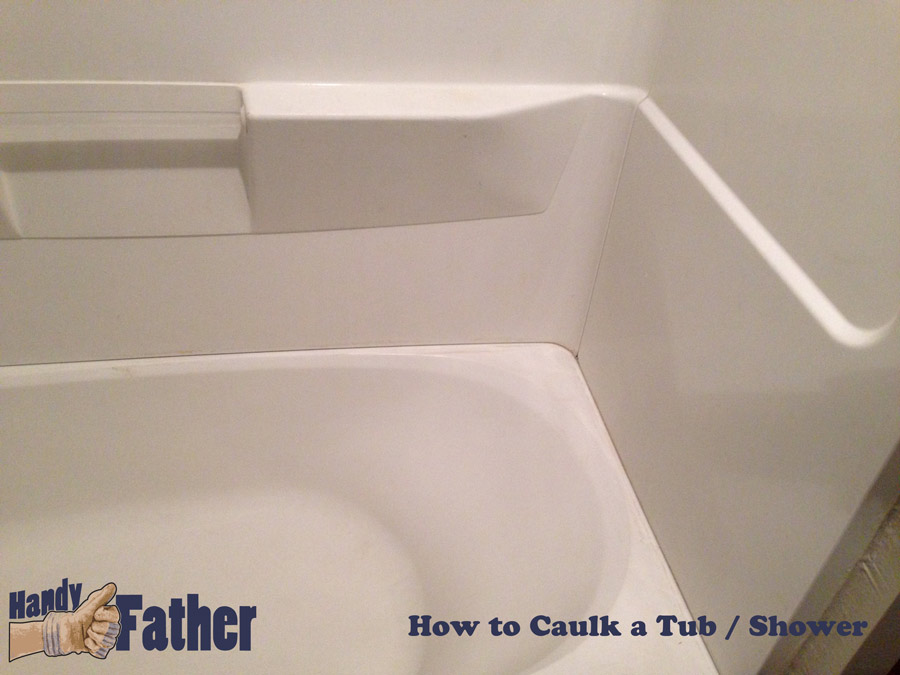 How-to caulk your bathtub - Clean tub ready for caulking