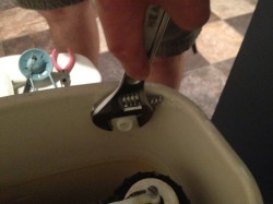 How to replace broken toilet levers, remove old handle.
