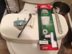 How to replace broken toilet handle