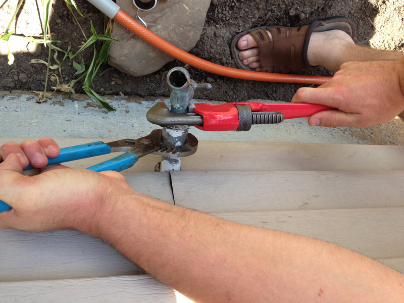 Install A Hose Bibb Handy Father, Garden Hose Bib Wrench